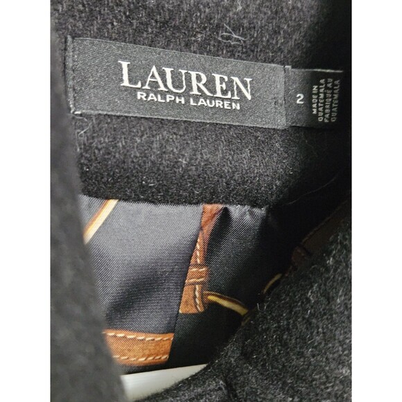 Sz 2 - Ralph Lauren Double Breasted Wool Blend Twill JacketLauren - Picture 2 of 9